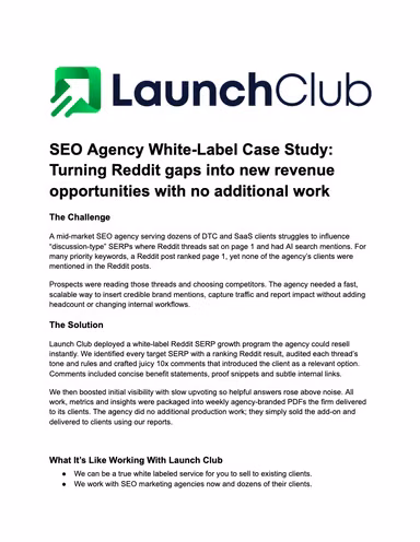 SEO Agency Case Study cover
